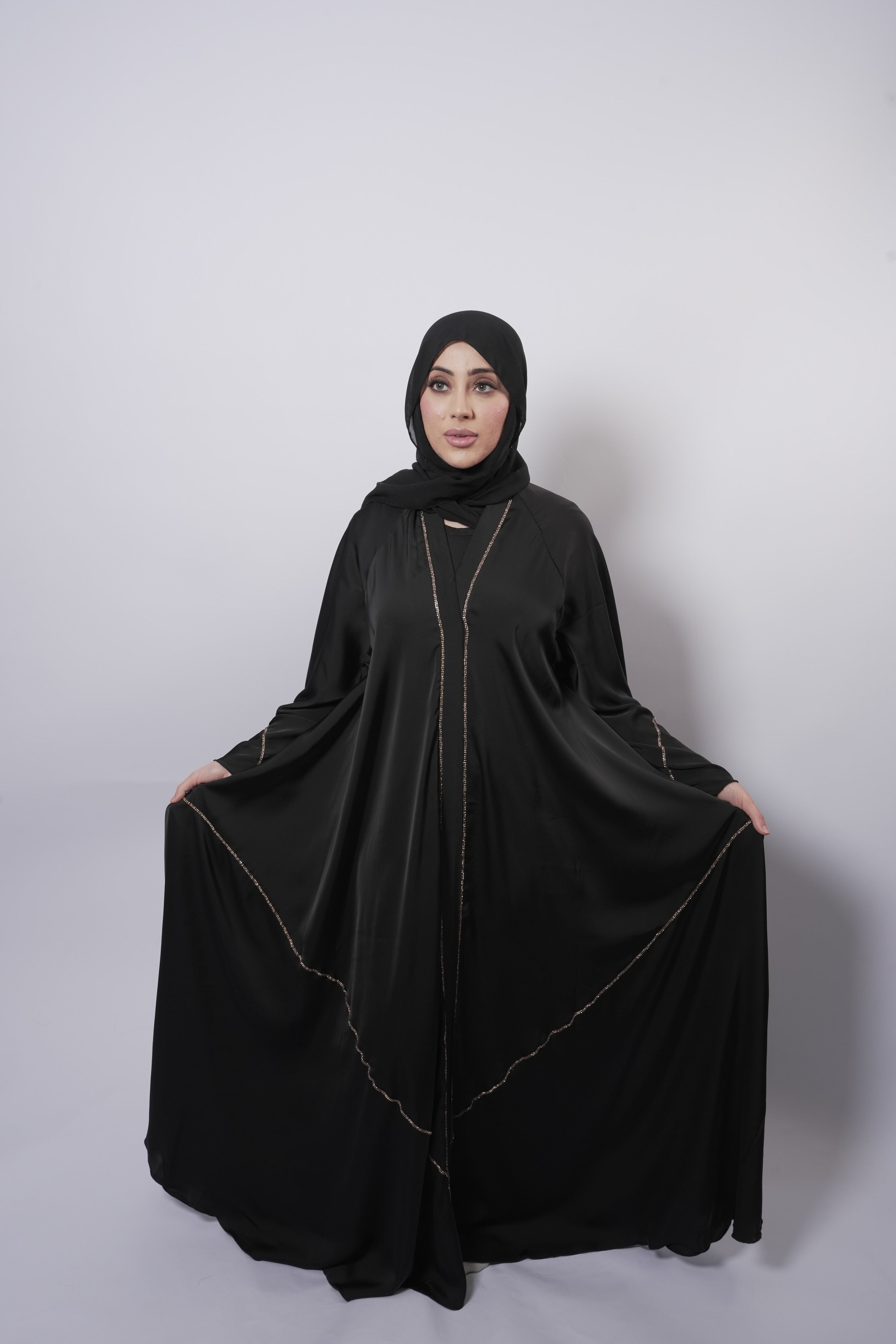 Butterfly Abaya Black