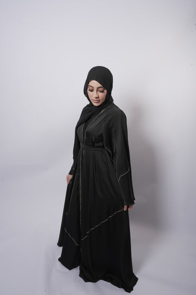Butterfly Abaya Black
