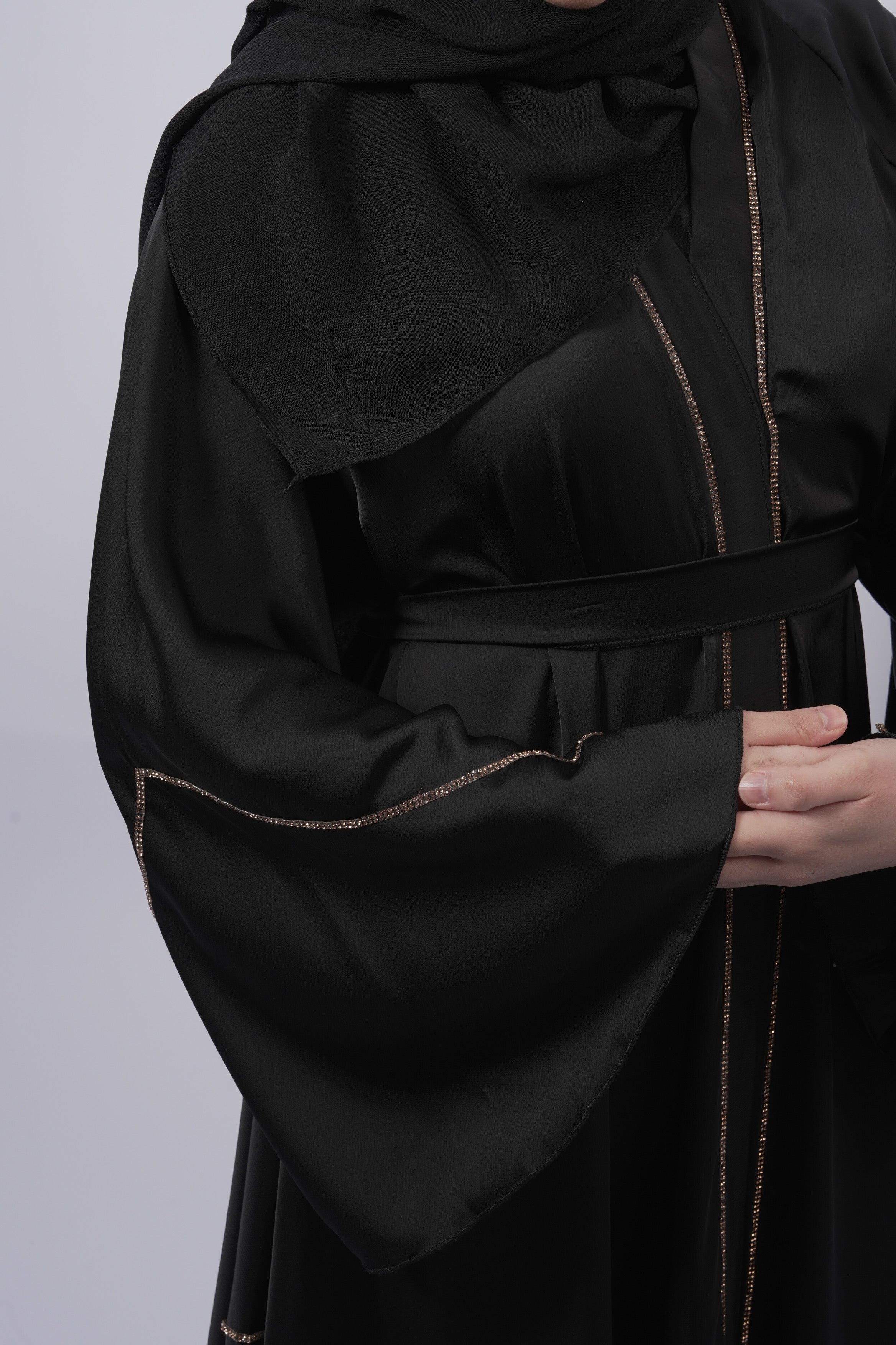Butterfly Abaya Black